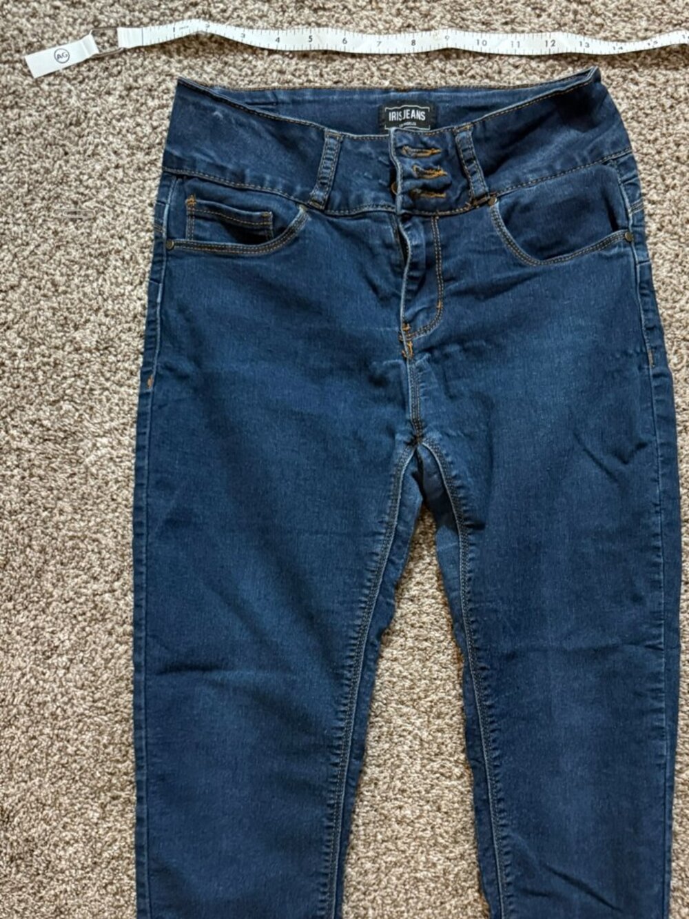 Iris Jeans Los Angeles Skinny Dark Wash Jeans Sz 5